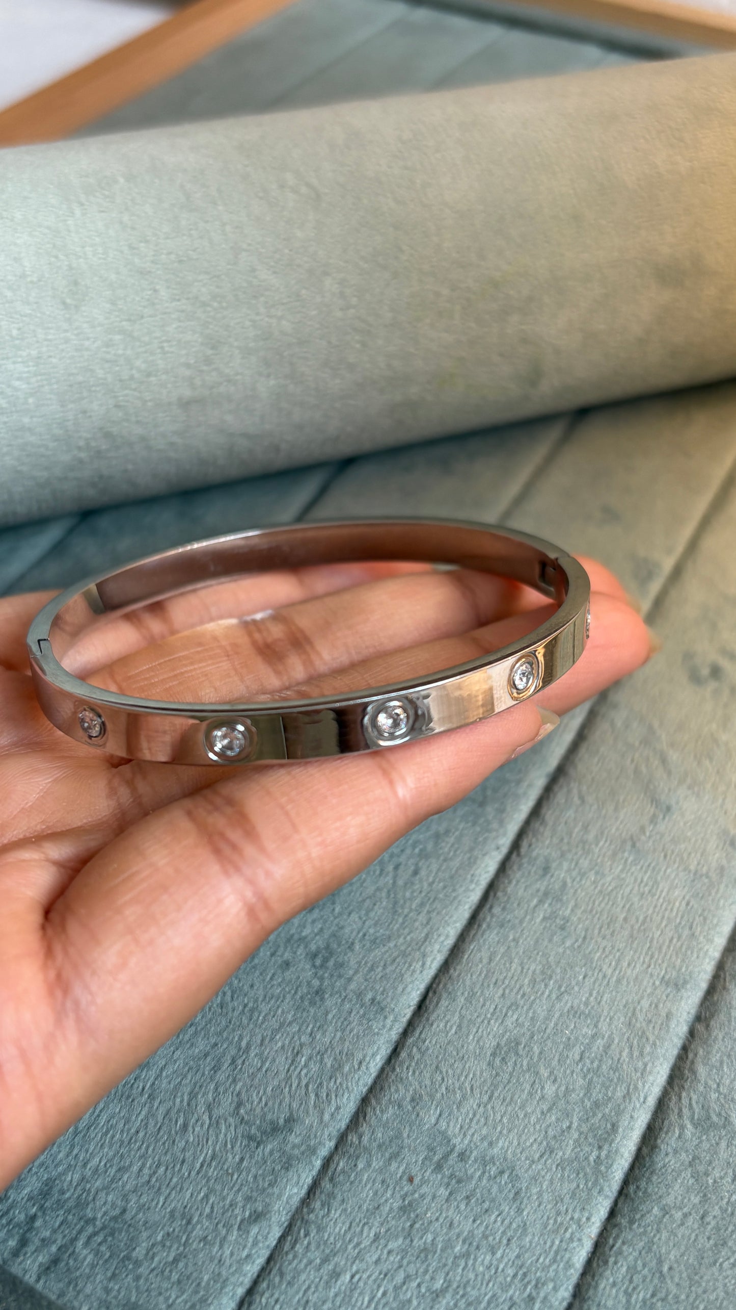 Anti Tarnish Silver Regular size Kada