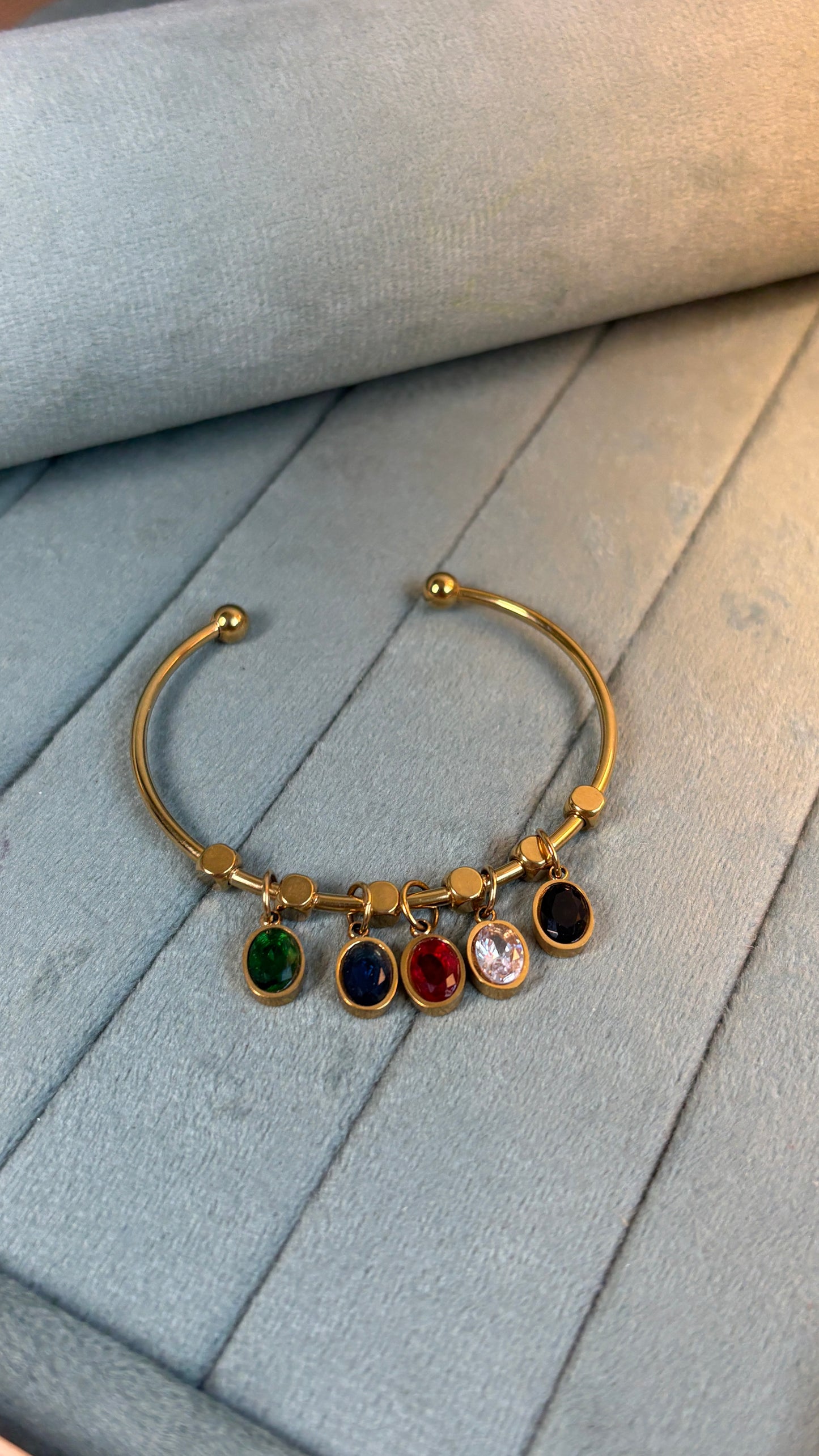 Multicolor Stone Bracelet for Thin wrist hand