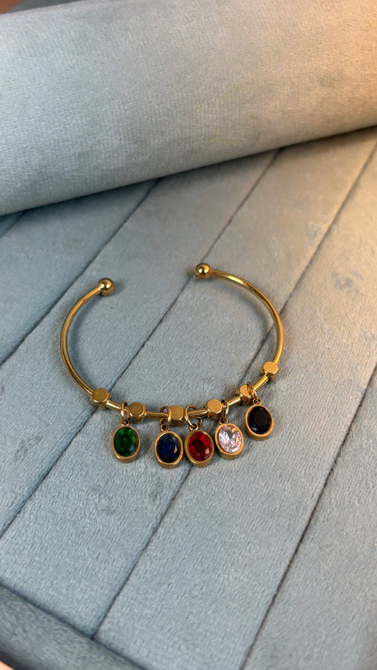 Multicolor Stone Bracelet for Thin wrist hand