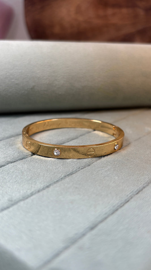 Anti Tarnish Cartier Bangles for thin wrist hand