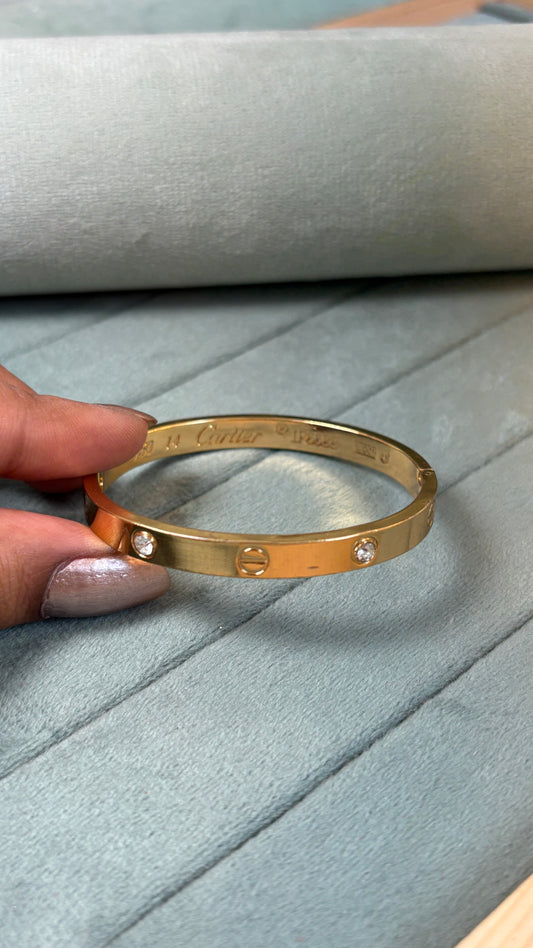 Anti Tarnish Cartier Bangles for thin wrist hand
