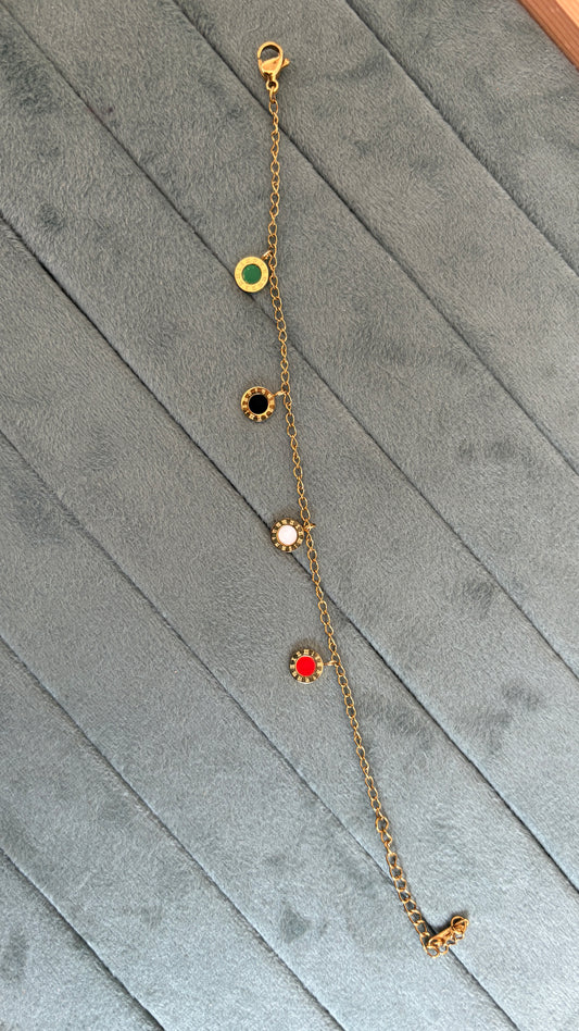 Multicolor Chain Bracelet